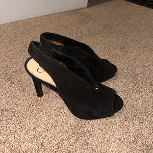Jessica Simpson Black Velvet Pumps